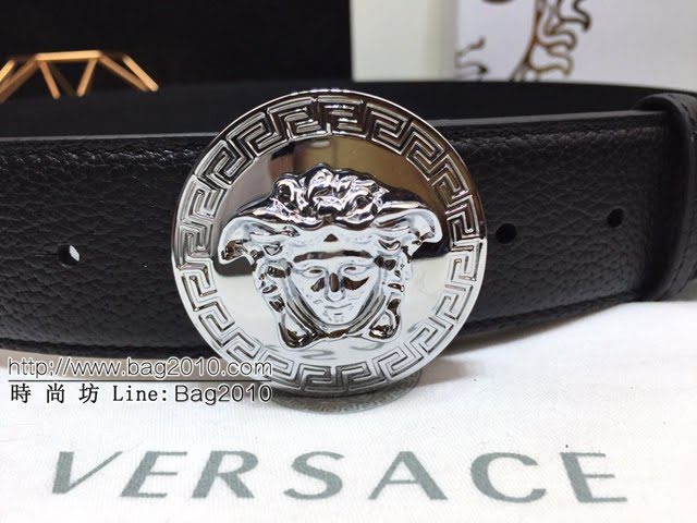 VERSVE高端男士皮帶 範思哲Versace美杜莎頭像搭扣皮帶  jjp1942